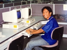 Iben at comp lab