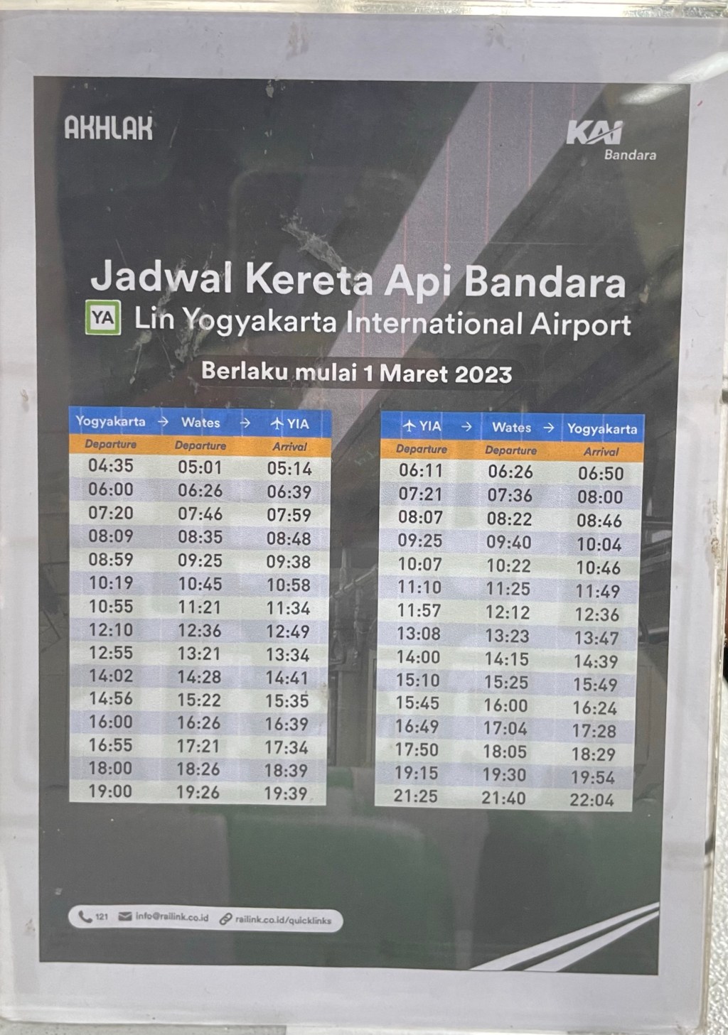 Jadwal Kereta Bandara Yogyakarta&nbsp;Terbaru